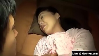 Japanese amateur wife gets fucked in front of her husband