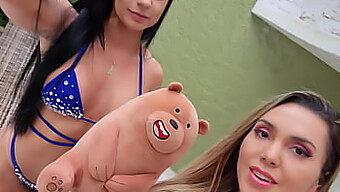 My Teddy Bear And I Enjoy Some Lesbian Fun On Camera