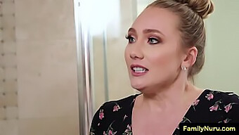 Aj Applegate Gives An Erotic Massage To Her Stepdad