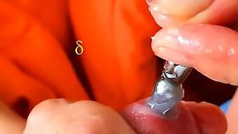 Pia'S Homemade Video: Inserting A Urethra Plug And Giving An Amazing Handjob