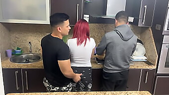 Husband'S Friend Secretly Touches My Butt While I Cook With My Husband Unaware