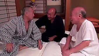 Shigeo Tokuda And His Friends Have A Wild Time With Three Busty Girls :D