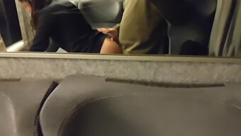 French Amateur Gets Anal On Train By Unknown Man