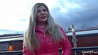 German Scout Bella'S Public Pickup And Cash Encounter With A French Curvy Teen