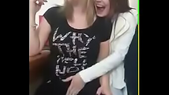 Lesbian Masturbation With A Friendly Twist