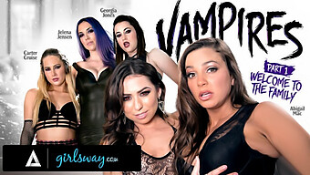 Georgia Jones Ve Carter Cruise, Lezbiyen Vampirlerle Parti Yapıyor