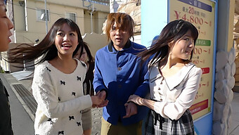 Kotomi Asakura, A Japanese Beauty, Allows Her Friends To Share A Man While She Indulges In Some Oral Pleasure