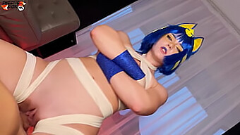 Real 18-Year-Old Cosplay Girl Gives Blowjob And Gets Fucked Hard