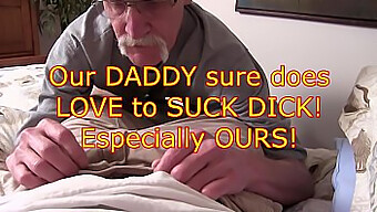 Witnessing The Forbidden Act Of An Older Man Indulging In Oral Pleasure With His Stepson