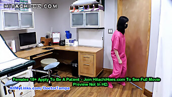 Asian Nurse Alexandra Wu'S Solo Session With Hitachi Magic Wand In Exam Room