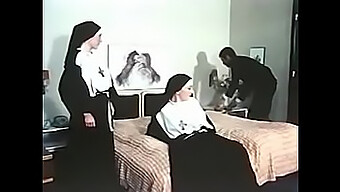 Nun Threesome With Horny Women And Cumming