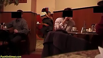 Couple Enjoys Anal Sex In A Public German Coffee Shop