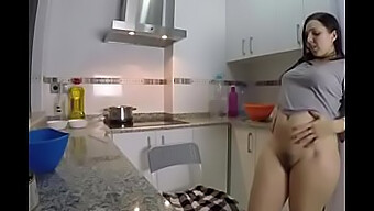 Pamela Sanchez Cooks Up Some Cock In The Kitchen