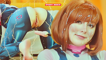 Polish Teen Gets Fucked By Sex Machine In My Hero Academia Cosplay