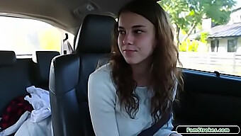 Teen Stepdaughter Pleases Stepdad For Car Keys