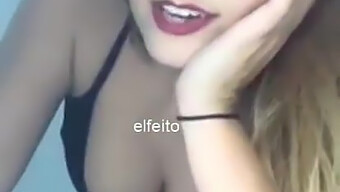 Mostrando Sus Pechos Perforados En Video Casero