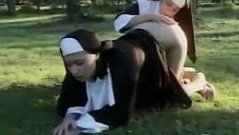 Lesbian Nuns Engage In Sinful Acts And Eating Each Other'S Pussies